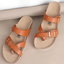 LOUD POUT Women Open Toe Flats with Buckles-image-70