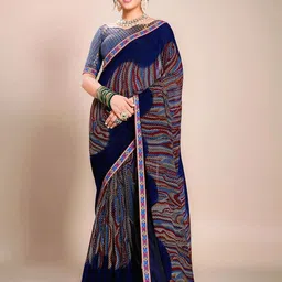Moda Rapido Poly Georgette Saree-image-74