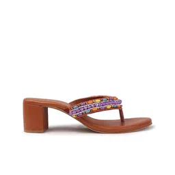 Anouk Colourblocked PU Block Sandals image 4