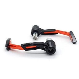 SGTB Handlebar Clutch Brake Levers Guard Hand Protector Bikes Beneli 300 600 MT 15 MT 09 Triumph Speed Scrambler R15 V3 V4 Hero Mavrick Xtreme Enfield Interceptor Continental GT Orange image 1