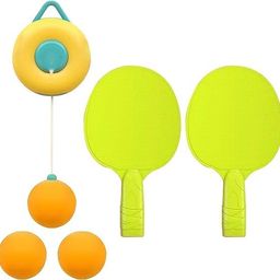 generic Hanging Table Tennis Trainer Set, Portable Ping Pong Ball Set with Ping Pong Balls & Paddle,Indoor Games, Parent Child Interaction Toy image 1