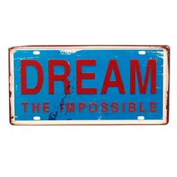 eazy wagon Number Plates wall sign - Dream the impossible-picture-34