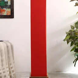 Devansh Red & Brown Rectangle FloorLamps-0