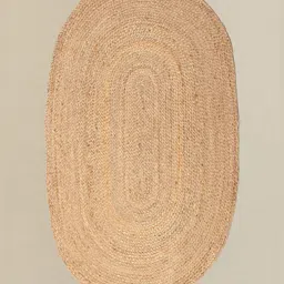 THEGASBH Brown Solid Hemp Carpet-56