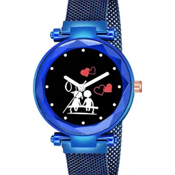 CSAMON Women Bracelet Style Straps Analogue Watch GR379BLU Couple Heart M-image-15