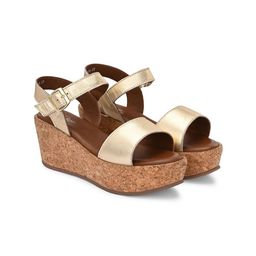 Delize Striped Leather Party Wedge Sandals-33