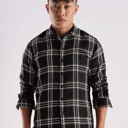 THE BEETEL HOUSE Men Mocklino Checked Regular Slim Fit Casual Cotton Shirt-image-14