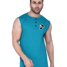 Blisstone Men Solid Henley Neck Slim Fit T-shirt-image-67