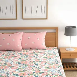 SHIRIN CREATION Unisex Pink Bedsheets-picture-15