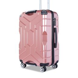 Story@home Polycarbonate Rose Gold 8 Wheel Hard Large Trolley Suitcase 75 Cm-44