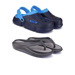 BERSACHE Men Colourblocked Clogs-27