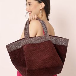 Accessorize Self Design Cotton Oversized Structured Tote Bag-picture-4