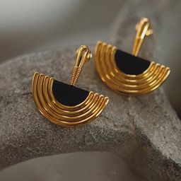 Just Lil Things Geometric Shaped Drop Earrings-9