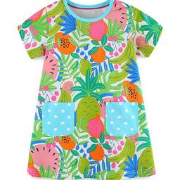 StyleCast Girls Floral Printed A-Line Dress-image-21