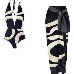 Alamode By Akanksha Jerry Bikini With Sarong-image-14