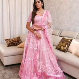 KIASA By Ronak & Shruti SYLVIE Embellished Beads & Stones Ready To Wear Lehenga Choli-picture-13