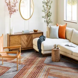 saraswatii global Put In Palace Grey Geometric Hand-Tufted Woollen Carpet-picture-3