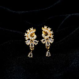 GOLD CASH Women Gold-Plated Drop Earrings-image-67