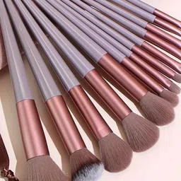 zemglam Set Of 13 Makeup Brushes With Storage Bag-11