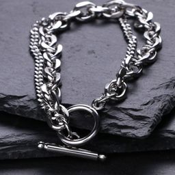 The Roadster Lifestyle Co. Silver-Plated Wraparound Bracelet-image-53
