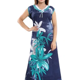 CINCO Women Printed Maxi Nightdress-picture-3