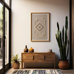 Sapana Carpet-Mats Beige Abstract No Shredding Polyester Carpet image 1
