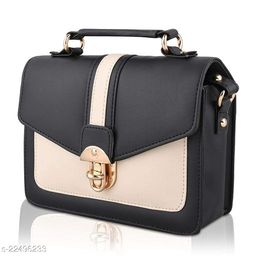 Trendy Women's Multicolor PU Handbag-image-7