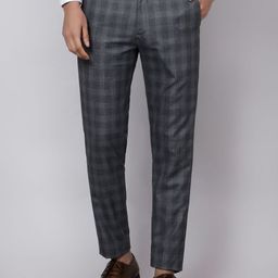 MENTOOS Men Checked Relaxed Trousers-image-60