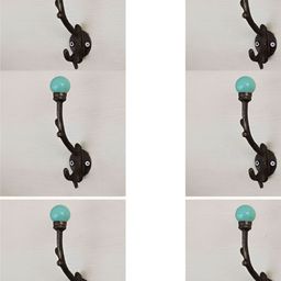 IndianShelf 6 Pcs Ceramic Tree Door Hangers Key Hooks-image-74