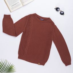 Purple United Kids Boys Cable Knit Pullover-image-75