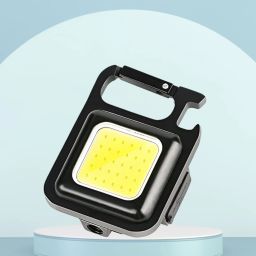 Mini LED COB Keychain Flashlight, With 4 Light Modes with long battery lifeW286 4 hrs Torch Emergency Light-image-93