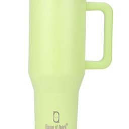 HOUSE OF QUIRK Lime Green Single Stainless Steel Solid Double Wall Vacuum Water Bottle-picture-29