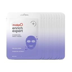 makeo Set Of 10 Enrich Expert Charcoal Extract Sheet Mask-0