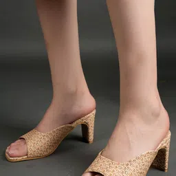 CORSICA Embellished Slim Heeled Mules with Laser Cuts-89
