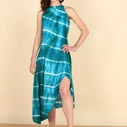CORSICA Women Tie and Dye Dyed A-Line Midi Dress-7
