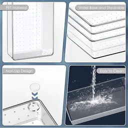 Myntra Elegant Homes Set of 6 Pcs Transparent Regular Multipurpose Drawer Organisers image 3