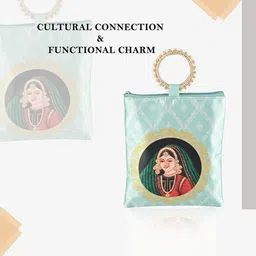 Kuber Industries Printed Structured Tote Bag with Quilted image 4