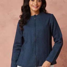 Fabindia Women Geometric Woollen Jacket-image-62