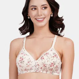 Amour Secret Floral Bra Non-Wired Full Coverage Lightly Padded-12