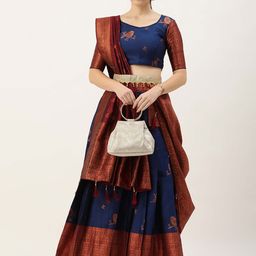Payu Semi-Stitched Lehenga & Unstitched Blouse With Dupatta-picture-13