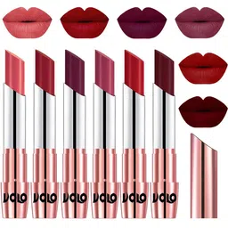 VOLO Set of 6 Waterproof Long Lasting Creme Matte Lipstick - 3.5 g each-10