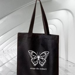 the sack co Black Cotton Tote Bag-image-24