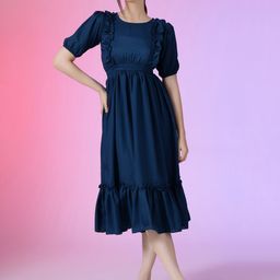 Raiyani Fashion Women Fit & Flare Midi Dress-picture-22