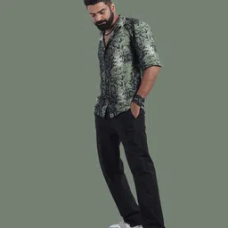 STITCH MONKEY Men Comfort Opaque Printed Casual Shirt-image-93