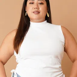 U&F Beyond Women Plus Size High Neck Tank Crop Top-picture-9