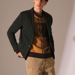 SELECTED Men Colourblocked Woollen Pullover-image-35