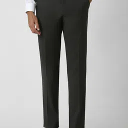 Van Heusen Men Solid Formal Trousers-image-60