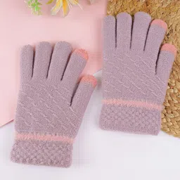 ELLIS Unisex Patterned Acrylic Touchscreen Gloves-15