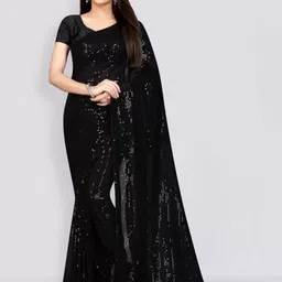 KALINI Embellished Sequinned Designer Saree-38