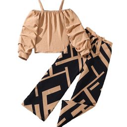 StyleCast x Revolte Girls Shoulder Straps Top With Trousers-image-128
